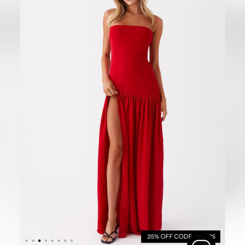 Peppermayo Eden Strapless Maxi Dress